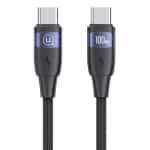 USAMS καλώδιο USB-C σε USB-C US-SJ633, 100W PD, 2m, μαύρο