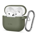 Tech-Protect Silicone Hook Θήκη Σιλικόνης με Γάντζο για Apple AirPods 4 - Πράσινο