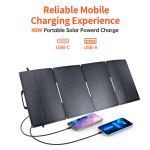 Choetech SC006 Foldable Solar Charger 40W 1xUSB QC, 1xUSB-C PD - Image 3