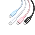 Καλώδιο Φόρτισης UGREEN L502 65251 USB-C σε USB-C PD 100W 1m Ροζ - Image 2