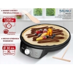 BRUNO BRN-0252 Κρεπιέρα 30εκ. 1200W με ρυθμιζόμενο θερμοστάτη και εξαρτήματα, μαύρη - Image 2