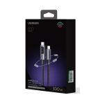 Καλώδιο Φόρτισης UGREEN L509 35513  USB-C σε USB-C PD 100W 3m Μαύρο - Image 3